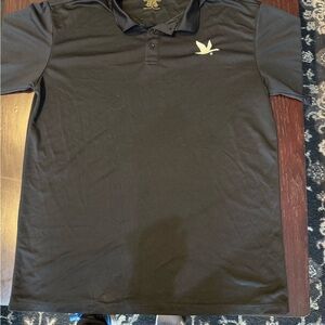 Elegant Black Polo Shirt with Embroidered Logo